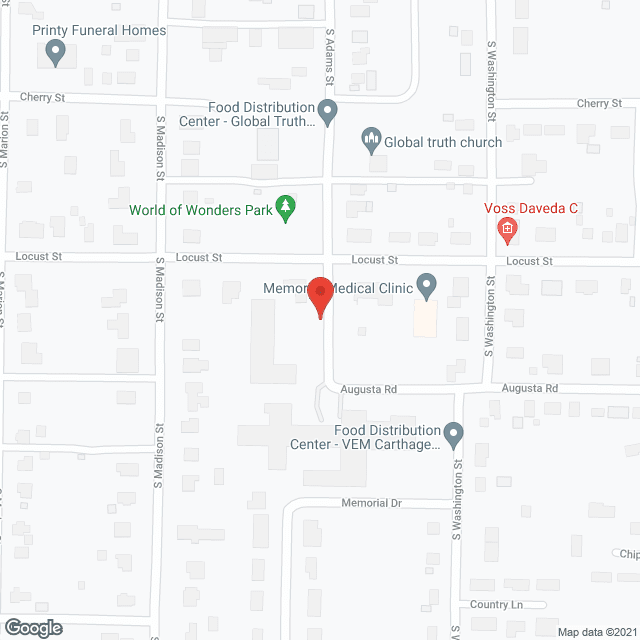Map of the neighborhood around Hickory Grove Apartments SLF