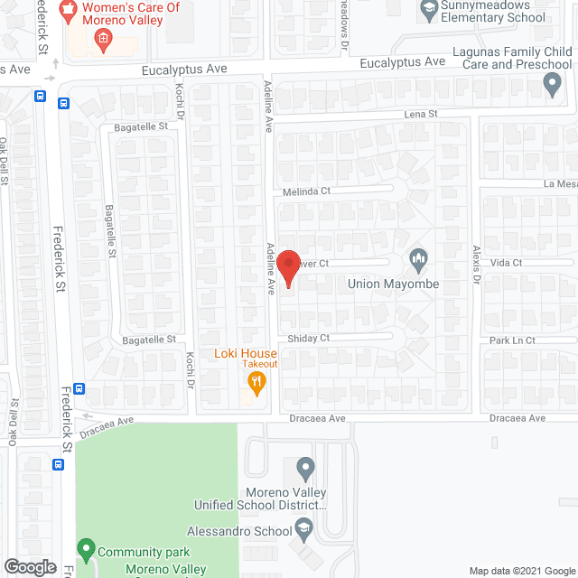 Map of the neighborhood around Denver Court Home