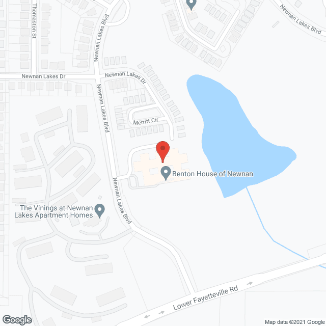 Map of the neighborhood around Day Care at Benton House -  Newnan