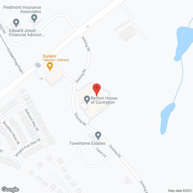 Map of the neighborhood around Day Care at Benton House -  Covington