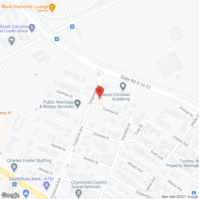 Map of the neighborhood around Fair Havens Manor