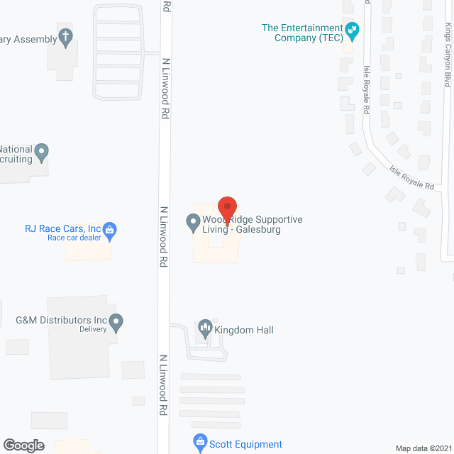 Woodridge Supportive Living in google map