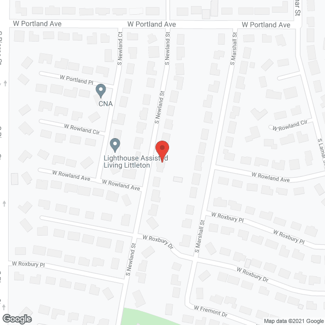 Map of the neighborhood around Lighthouse Assisted Living Inc - Newland