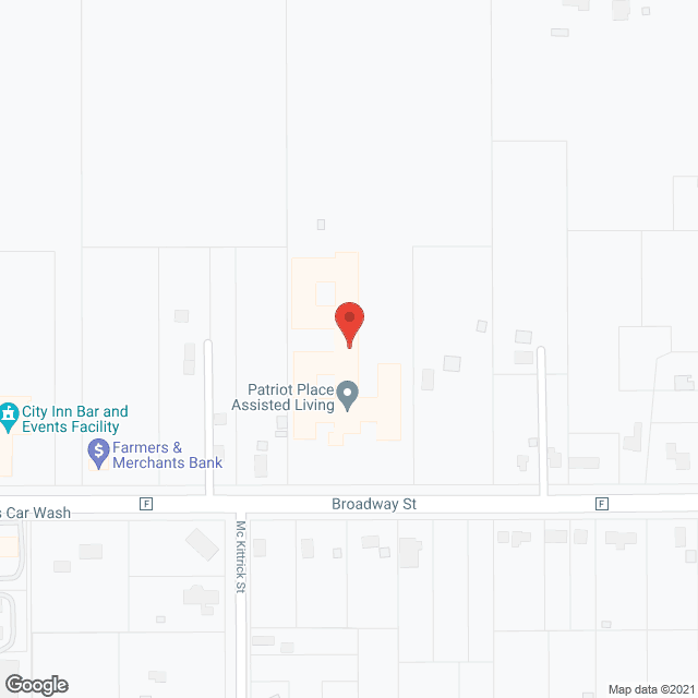 Map of the neighborhood around Patriot Place Assisted Living