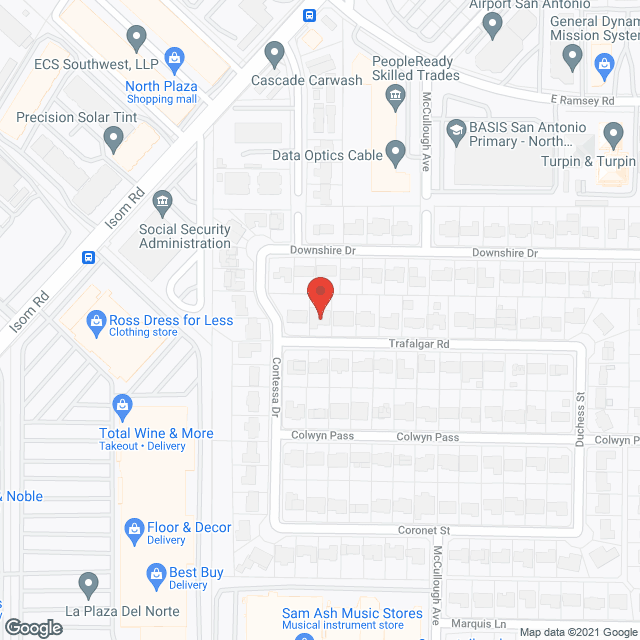 Map of the neighborhood around Dignity Senior Care Homes- McCullough