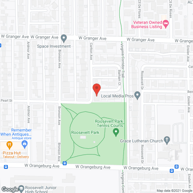 Map of the neighborhood around Immaculate Conception