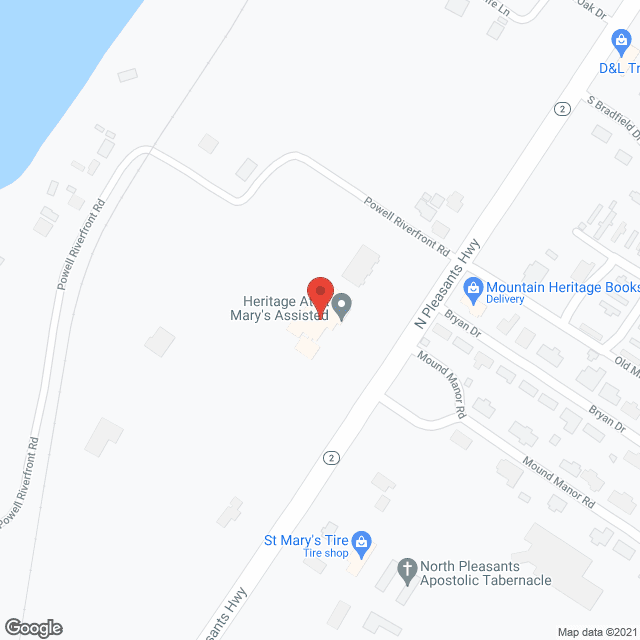 Map of the neighborhood around Heritage at St Mary's