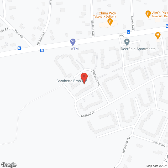 Map of the neighborhood around Sunset Gardens