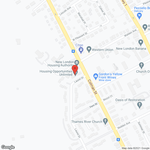 Map of the neighborhood around Pride Point Apartments
