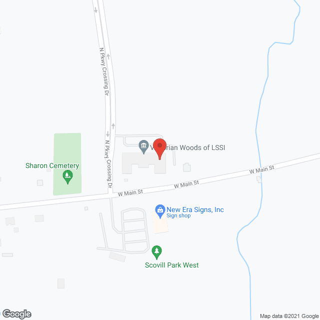 Map of the neighborhood around Victorian Woods