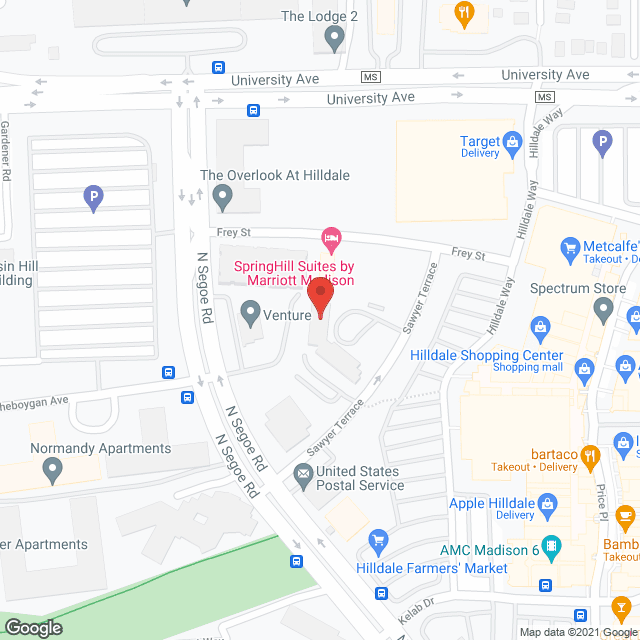 Map of the neighborhood around Segoe Terrace