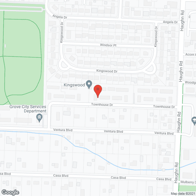 Map of the neighborhood around Kingswood Townhomes