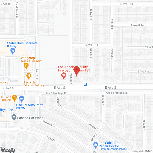Map of the neighborhood around Orleigh Villa