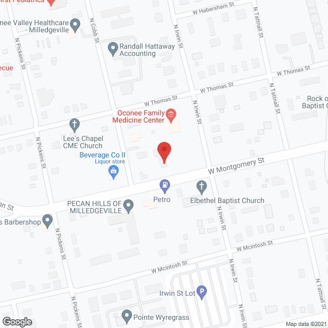 Map of the neighborhood around Baldwin Park Senior Village