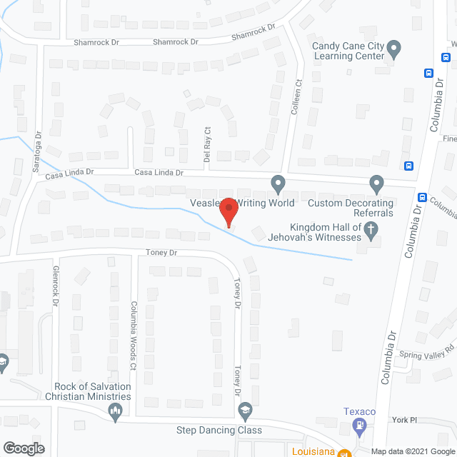 Map of the neighborhood around Usher Residential and Community Services, Inc