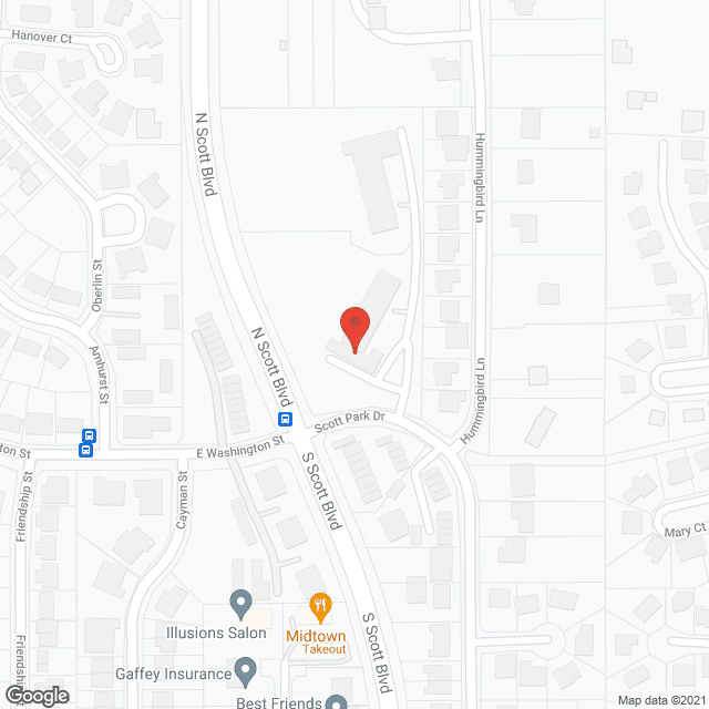 Map of the neighborhood around Regency Heights
