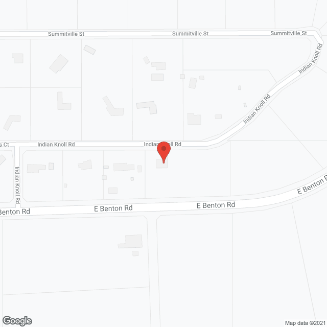 Map of the neighborhood around The Monarch at Indian Knoll
