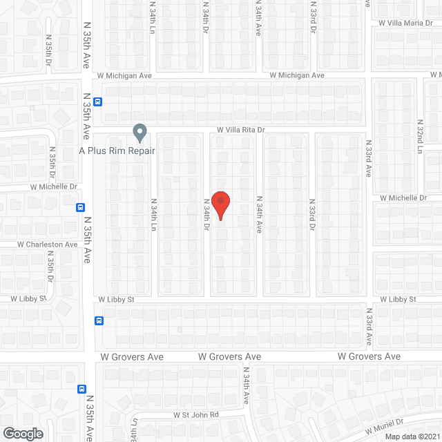 Map of the neighborhood around Contemporary Adult Care Home, LLC