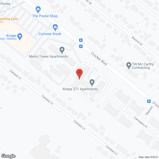 Map of the neighborhood around Ahepa 371 Apartments
