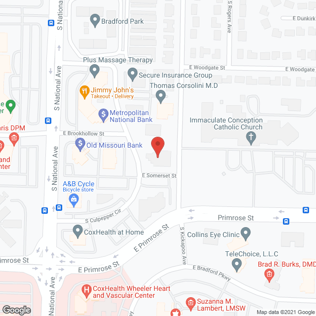Map of the neighborhood around Hamilton Corporation