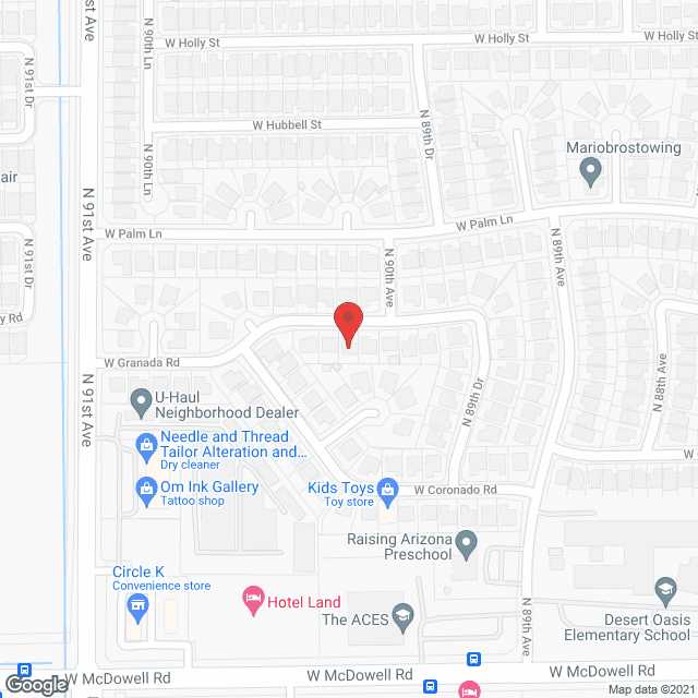 Map of the neighborhood around Agape Assisted Living Home