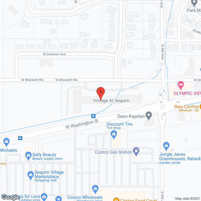 Map of the neighborhood around Vintage at Sequim