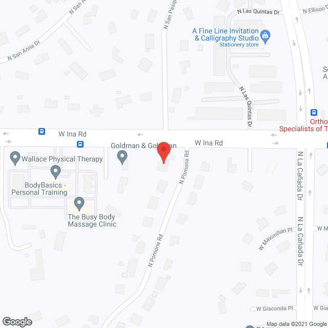 Map of the neighborhood around Oak Haven Assisted Living and Memory Care