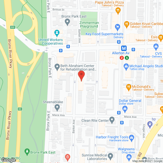 Map of the neighborhood around Beth Abraham Housing-Scheuer Gardens