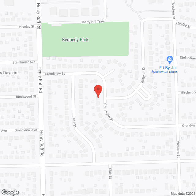 Map of the neighborhood around Alexandria Manor