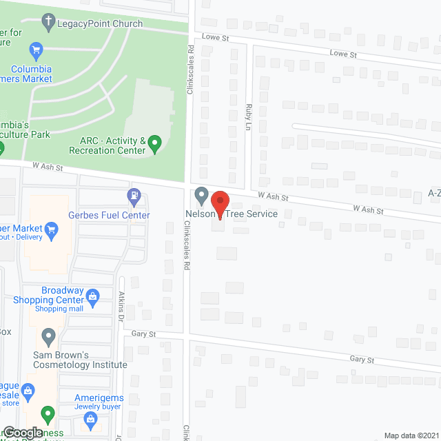 Map of the neighborhood around Montmartre Retirement Apartments