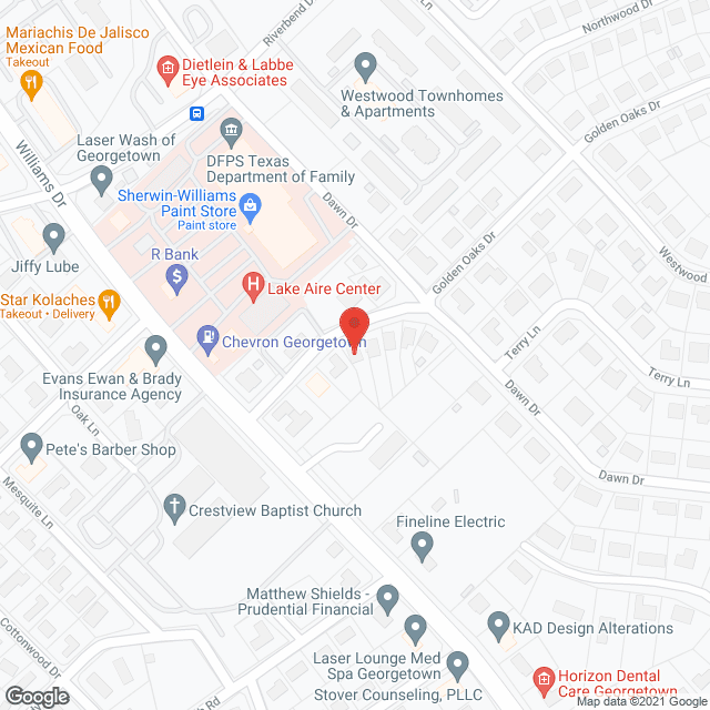Map of the neighborhood around Hands of the Shephard