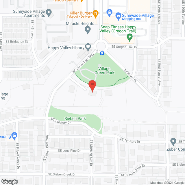 Map of the neighborhood around Judy's Sunnyside Loving Hands