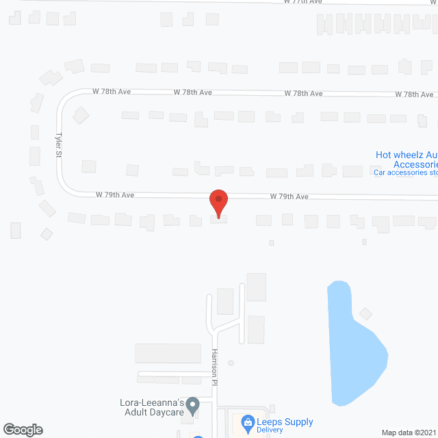 Map of the neighborhood around Loving Homes II