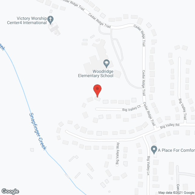 Map of the neighborhood around Comfort Zone Personal Care Home