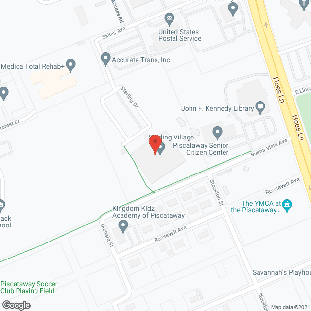 Map of the neighborhood around Sterling Village