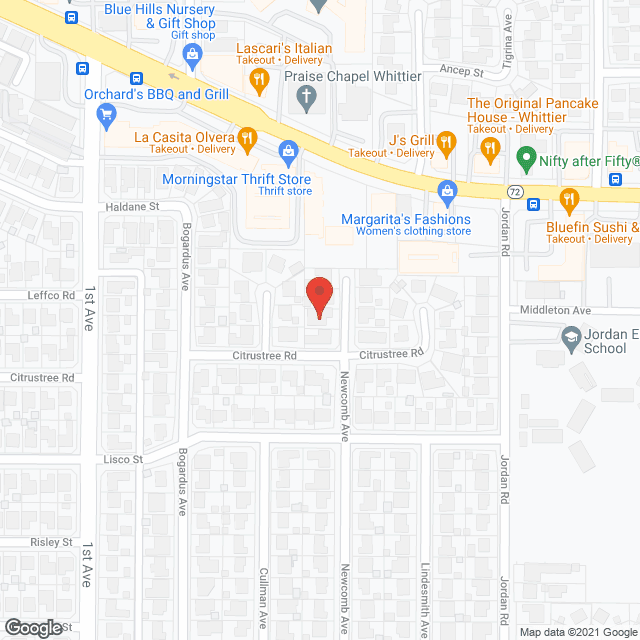 Map of the neighborhood around Holy Infant Care Guest Home