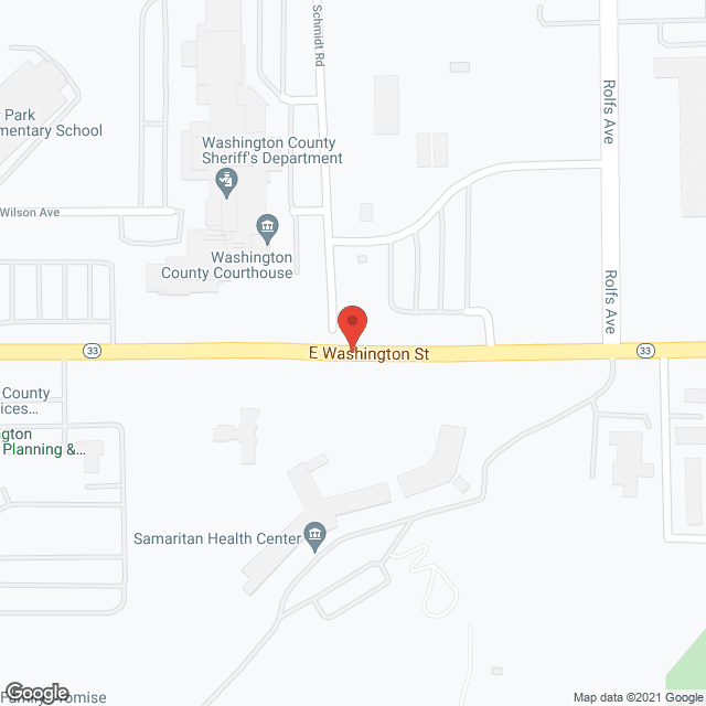 Map of the neighborhood around The Fields of Washington County