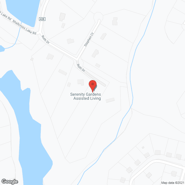 Map of the neighborhood around Serenity Gardens