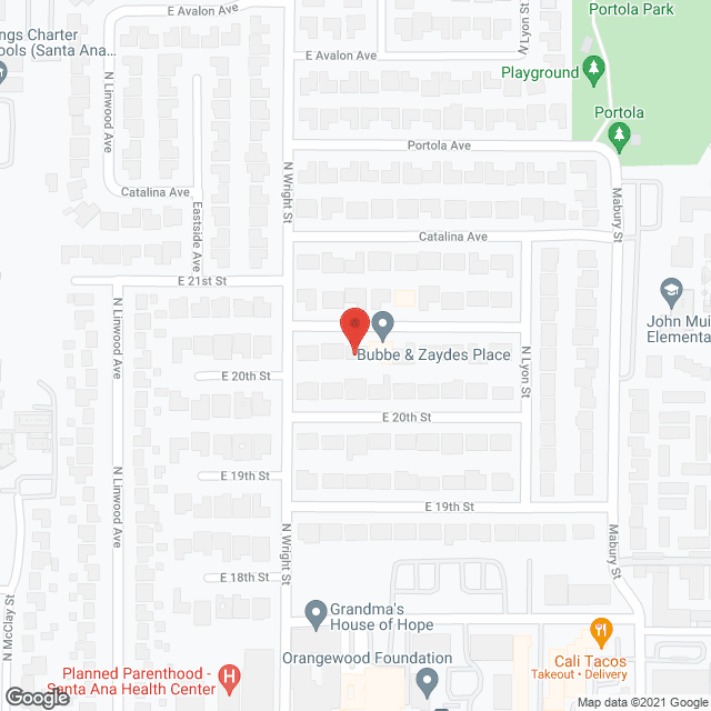 Map of the neighborhood around Bubbe and Zayde's Place III
