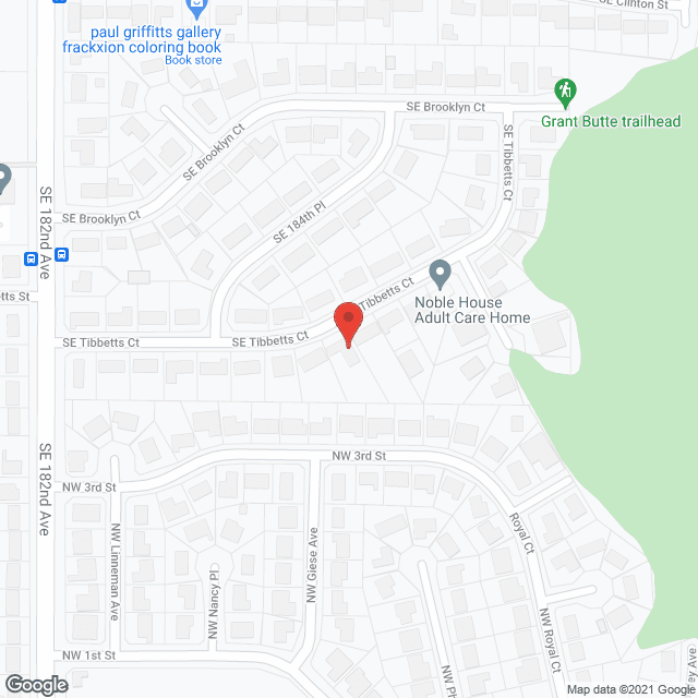Map of the neighborhood around Ana's AFCH
