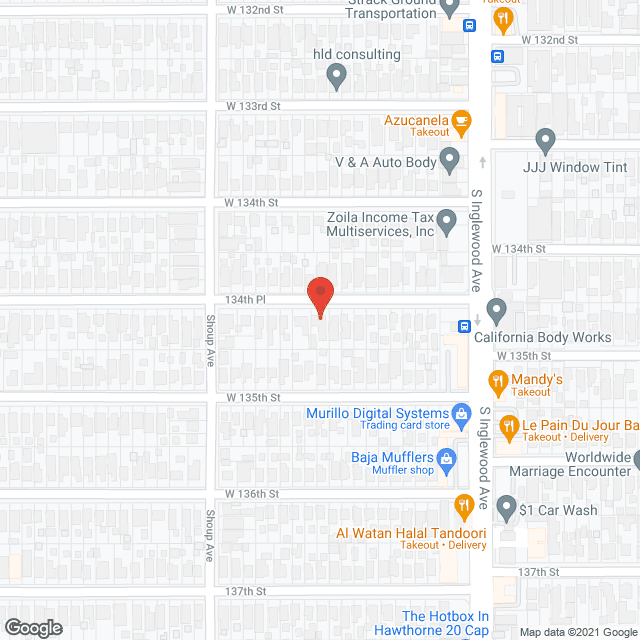 Map of the neighborhood around A Helping Hand