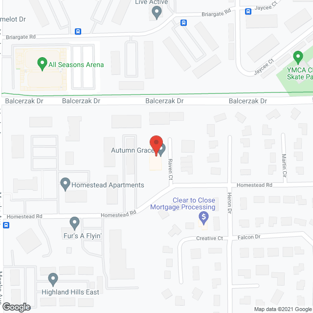 Map of the neighborhood around Willow Brook Winona
