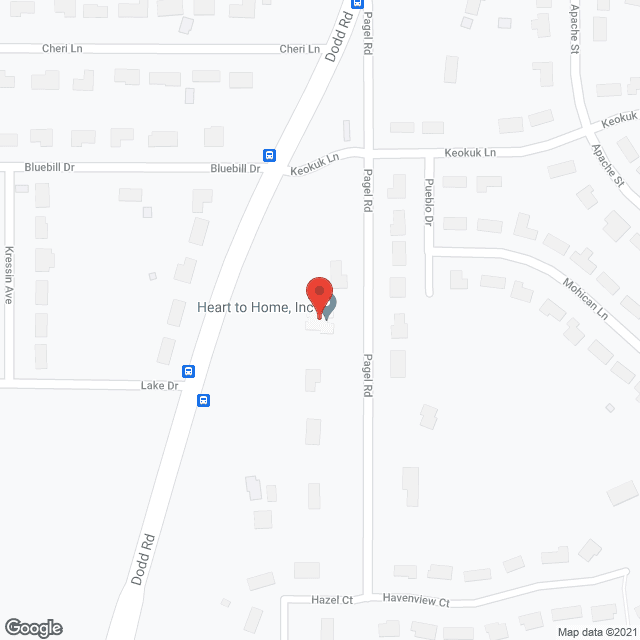 Map of the neighborhood around Mendakota Manor