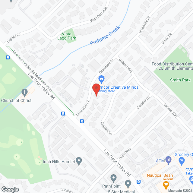Map of the neighborhood around Sunrise RCFE 7
