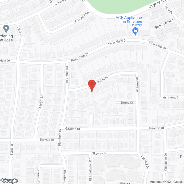 Map of the neighborhood around Braxton Elderly Care Facility