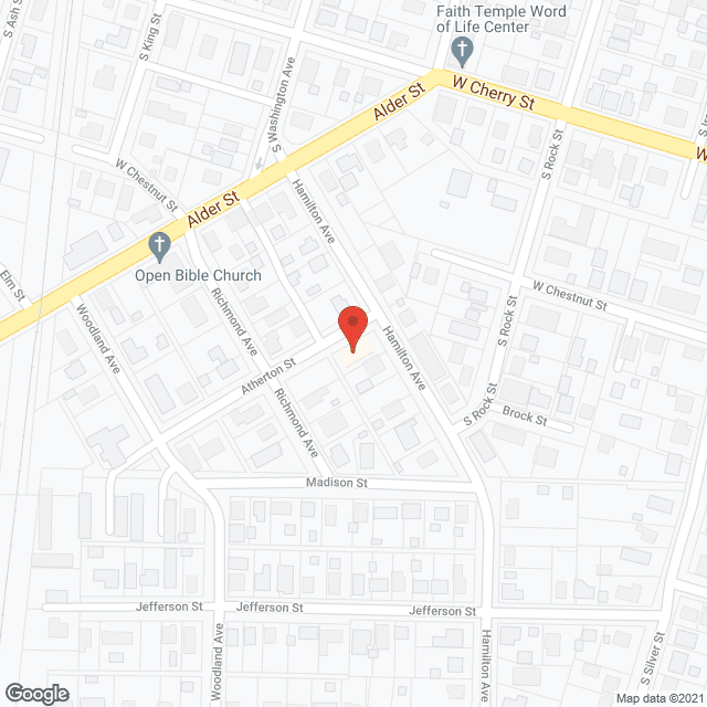 Map of the neighborhood around Olympic Healthcare Services II