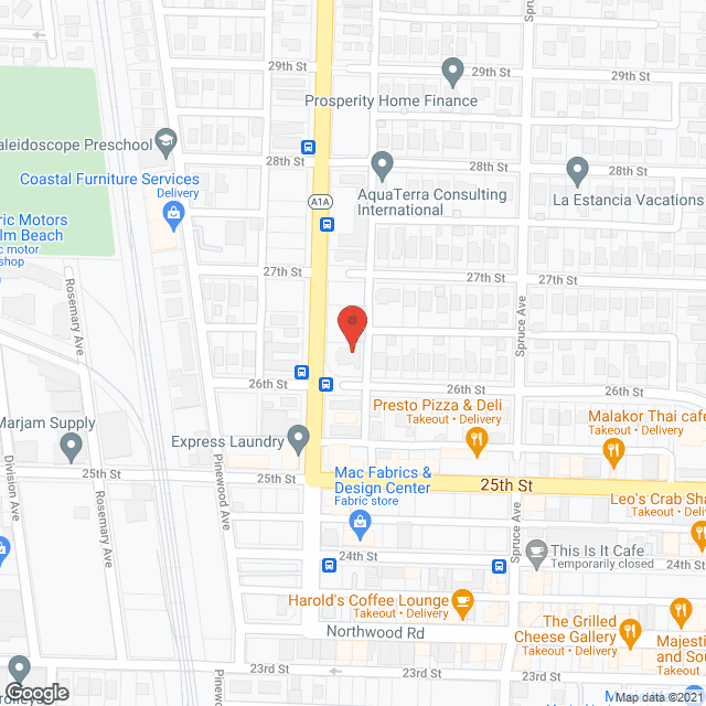 Map of the neighborhood around Marriott Home Care