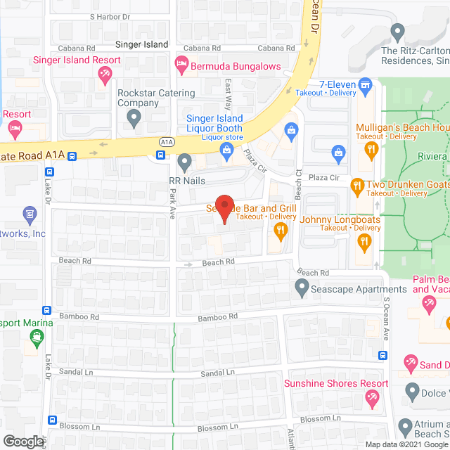 Map of the neighborhood around Seagull Place