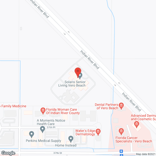 Map of the neighborhood around Sodalis Vero Beach