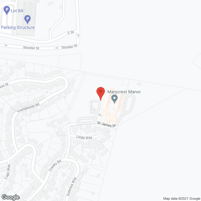 Map of the neighborhood around Marycrest Manor